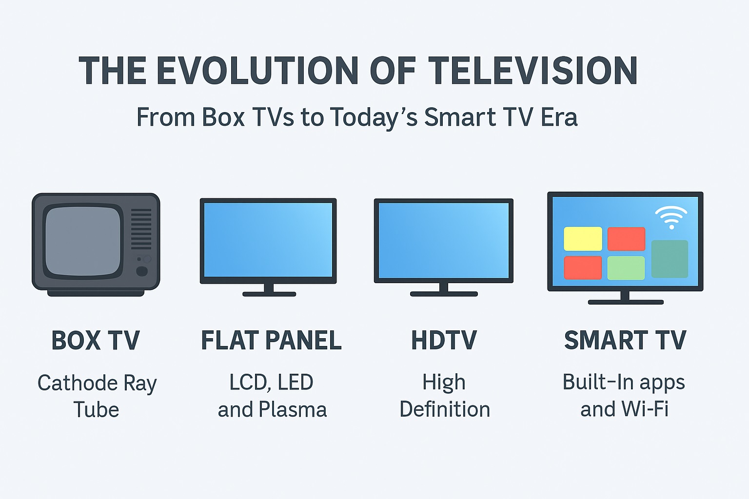 The Evolution of Television: From Box TVs to Today’s Smart TV Era